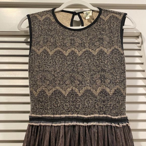 Made In San Francisco Black And Tan Dress Small - Picture 4 of 8